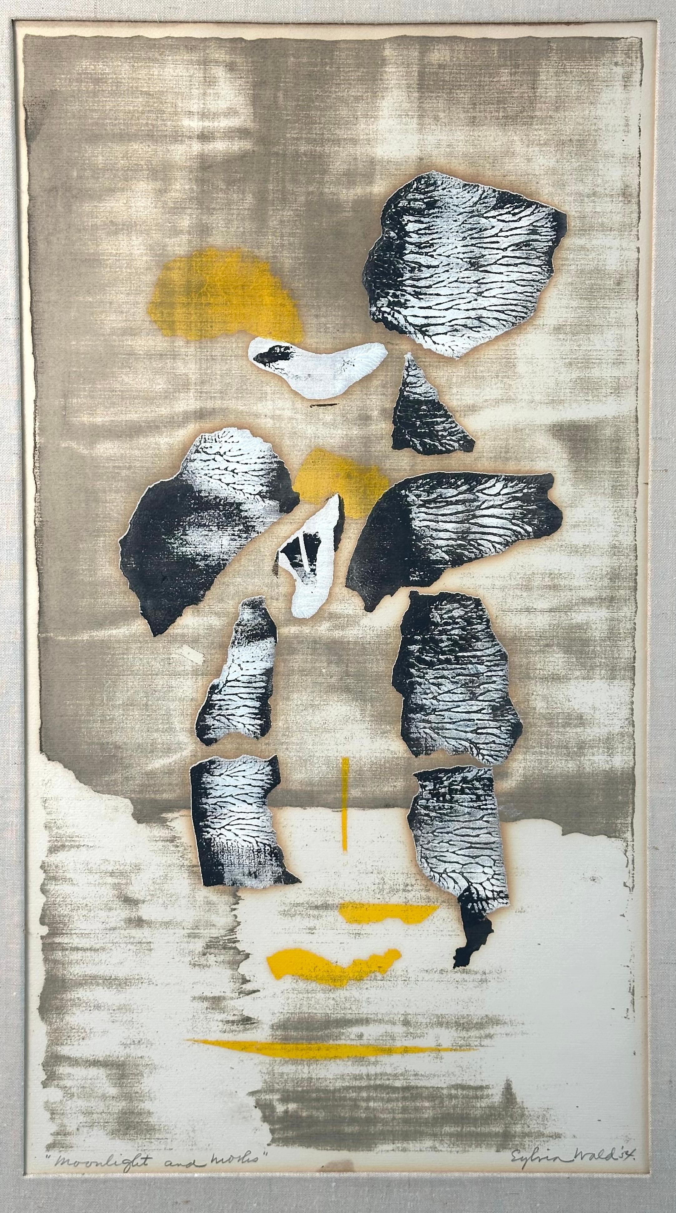Moonlight (Abstract Expressionist mid-century print) For Sale 4