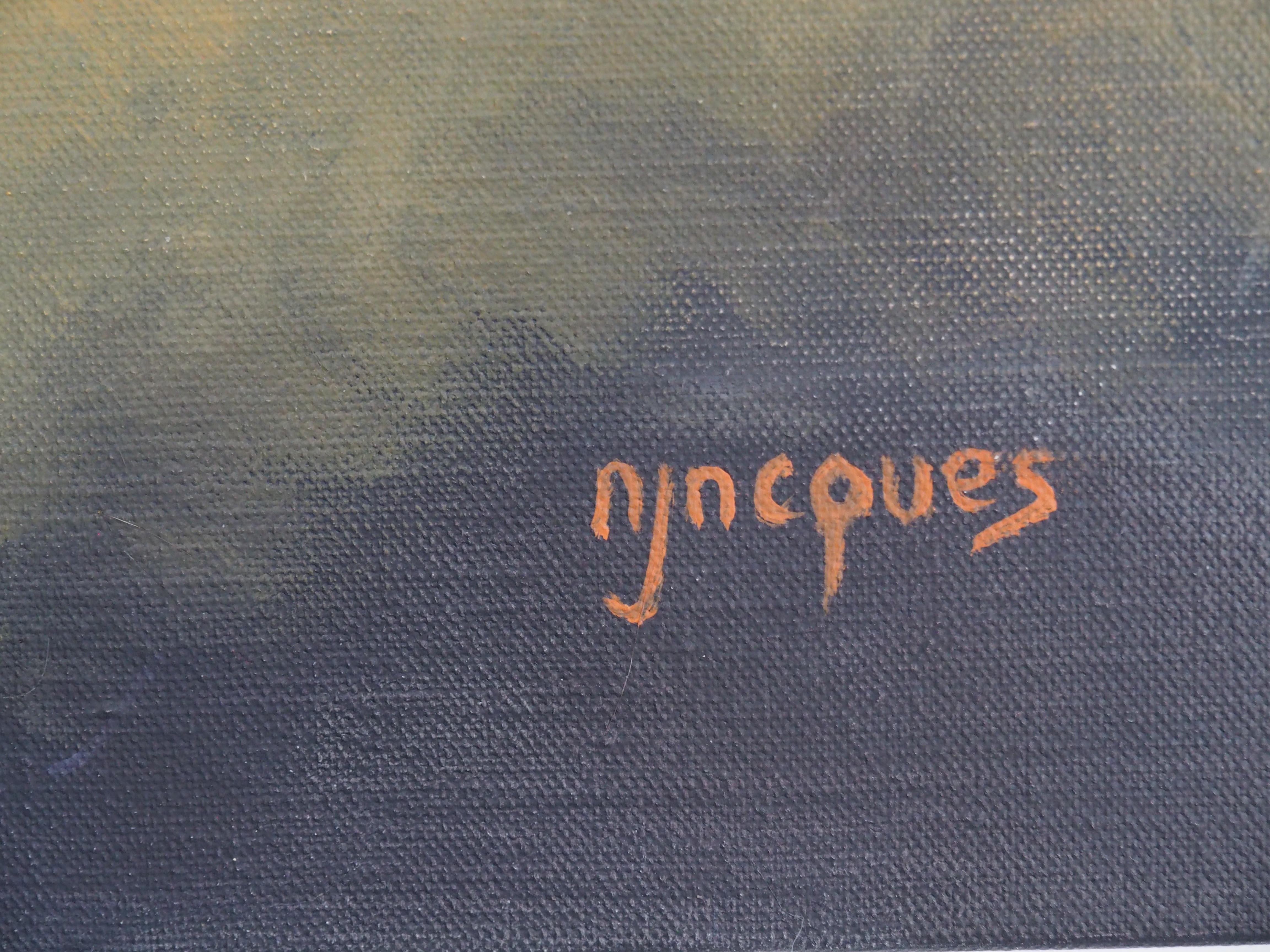 'Etalon'  Oil on canvas by Sylvie AJACQUES For Sale 3