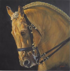 'Etalon'  Oil on canvas by Sylvie AJACQUES