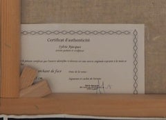 Sylvie AJACQUES Tiger walking towards the viewer Oil on canvas