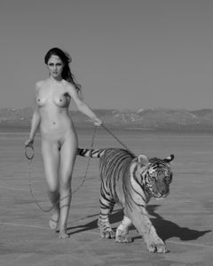 Angela walks the Tiger, 2008, 21st century, contemporary, photography