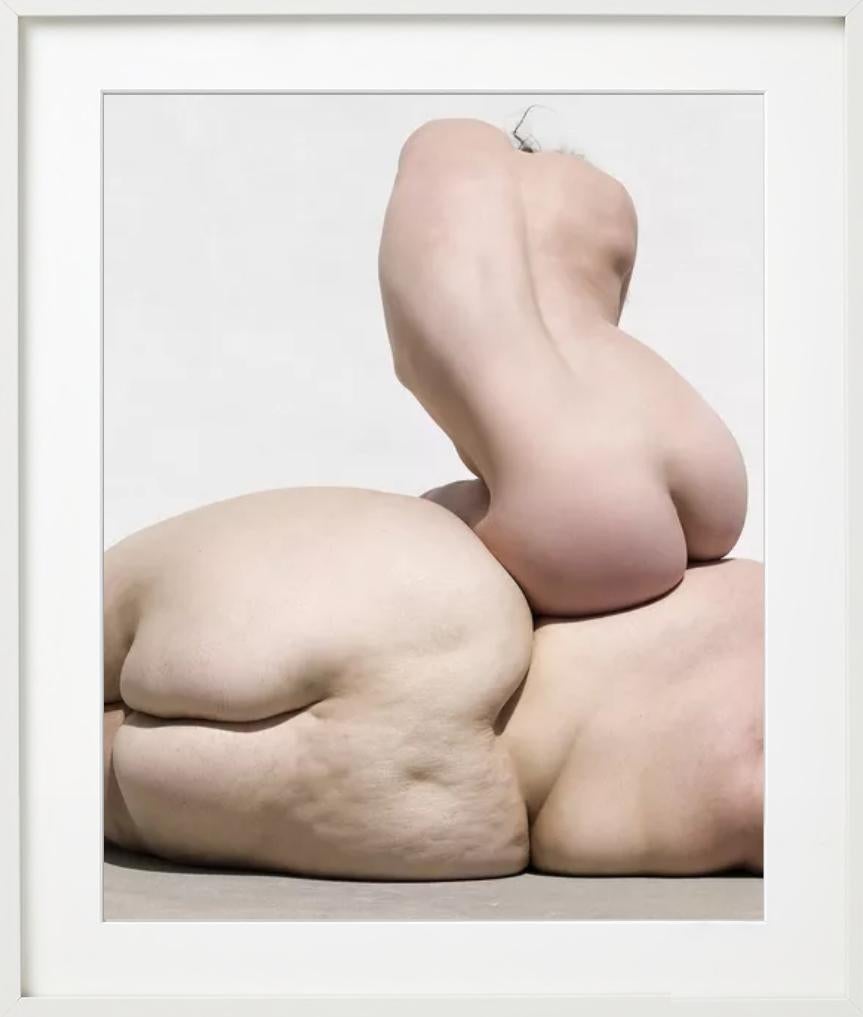 Human Rock - Abstract Nude of three Women, Fine Art Photography, 2019 - Beige Nude Photograph by Sylvie Blum