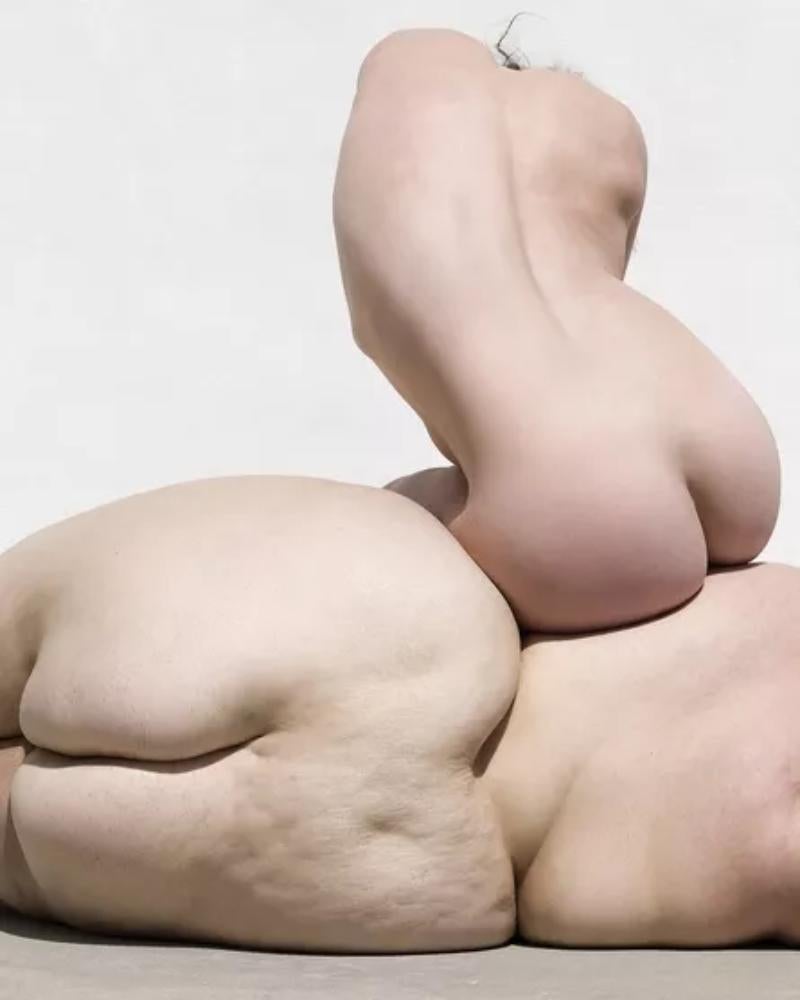 Sylvie Blum Nude Photograph - Human Rock - Abstract Nude of three Women, Fine Art Photography, 2019