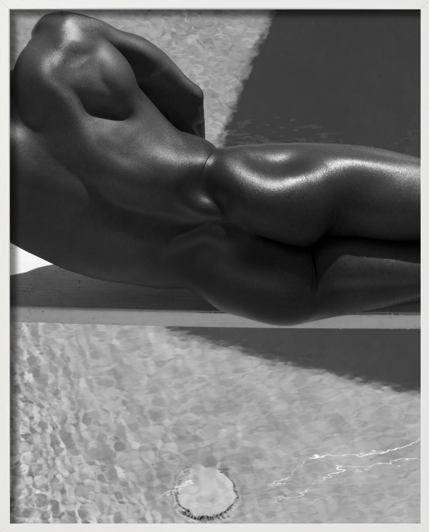 Nu masculin 6 - Nu de dos d'un homme, Diptych Fine Arts - Photograph de Sylvie Blum