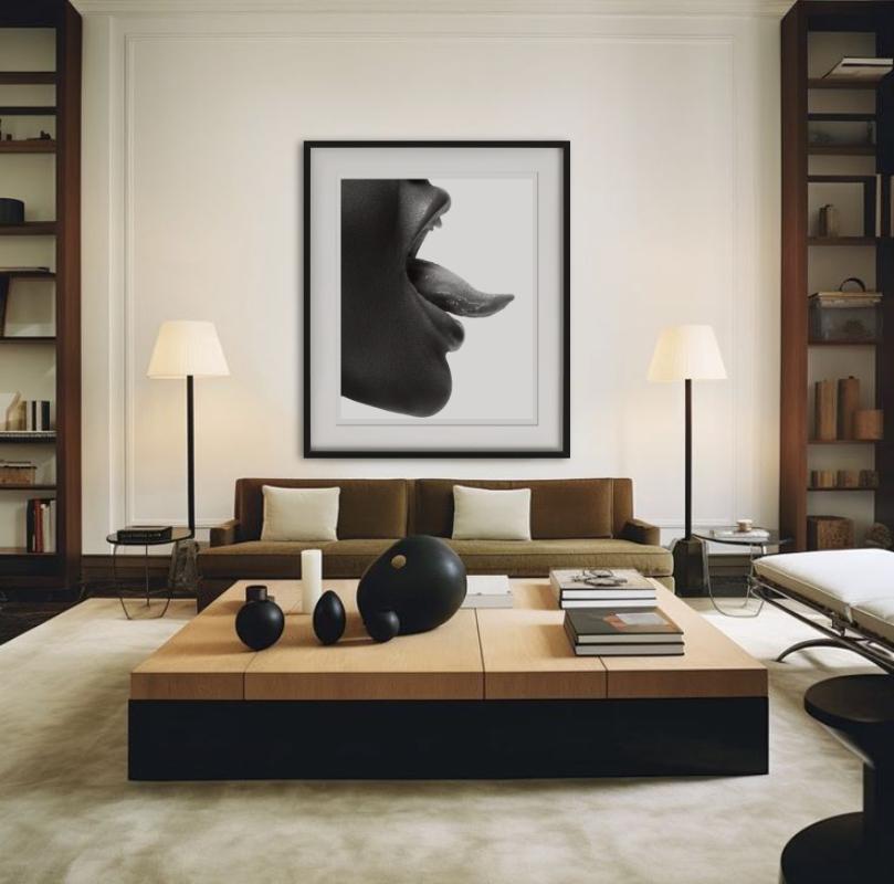 A Woman´s tongue, black and white closeup, photographed by Sylvie Blum.

All prints are limited edition. Available in multiple sizes. High-end framing on request.

All prints are done and signed by the artist. The collector receives an additional
