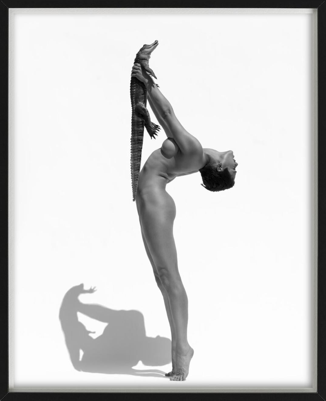 Sanggletooth - Nude with Crocodile, Fine Art Photography, 2017 For Sale 1