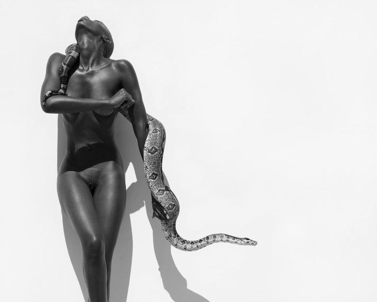 Sylvie Blum Nude Photograph - Snake woman, 21st century, contemporary, photography
