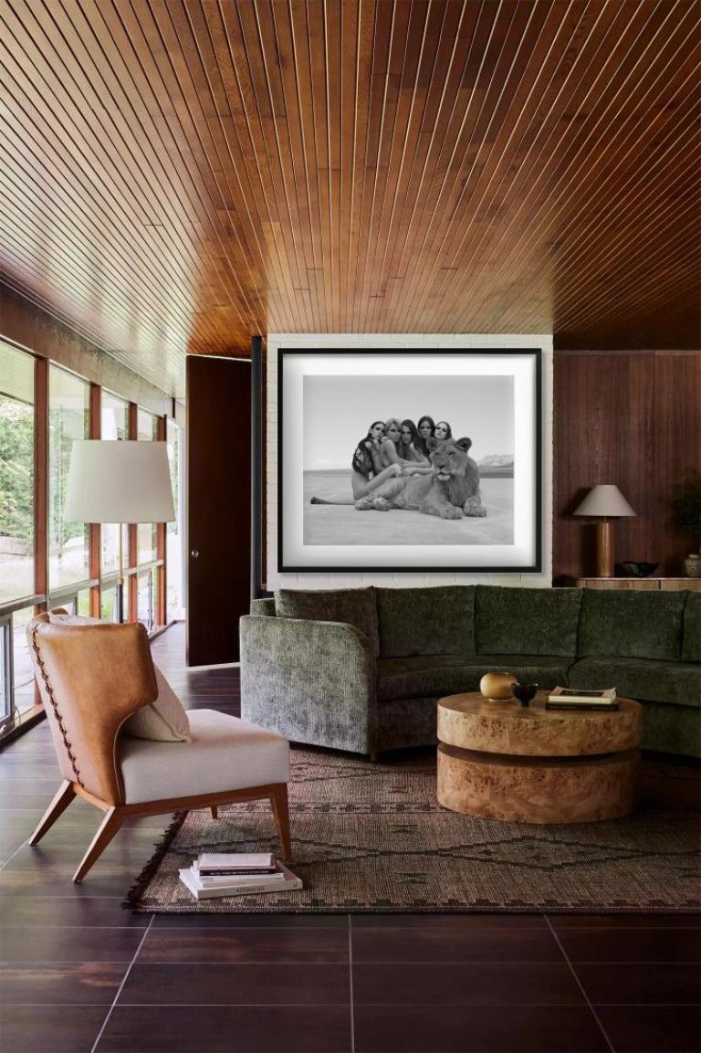 Lion King - Nude Group Portrait with Lion, Fine Art Photography, 2008 For Sale 5