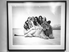 Lion King - Nude Group Portrait with Lion, Fine Art Photography, 2008