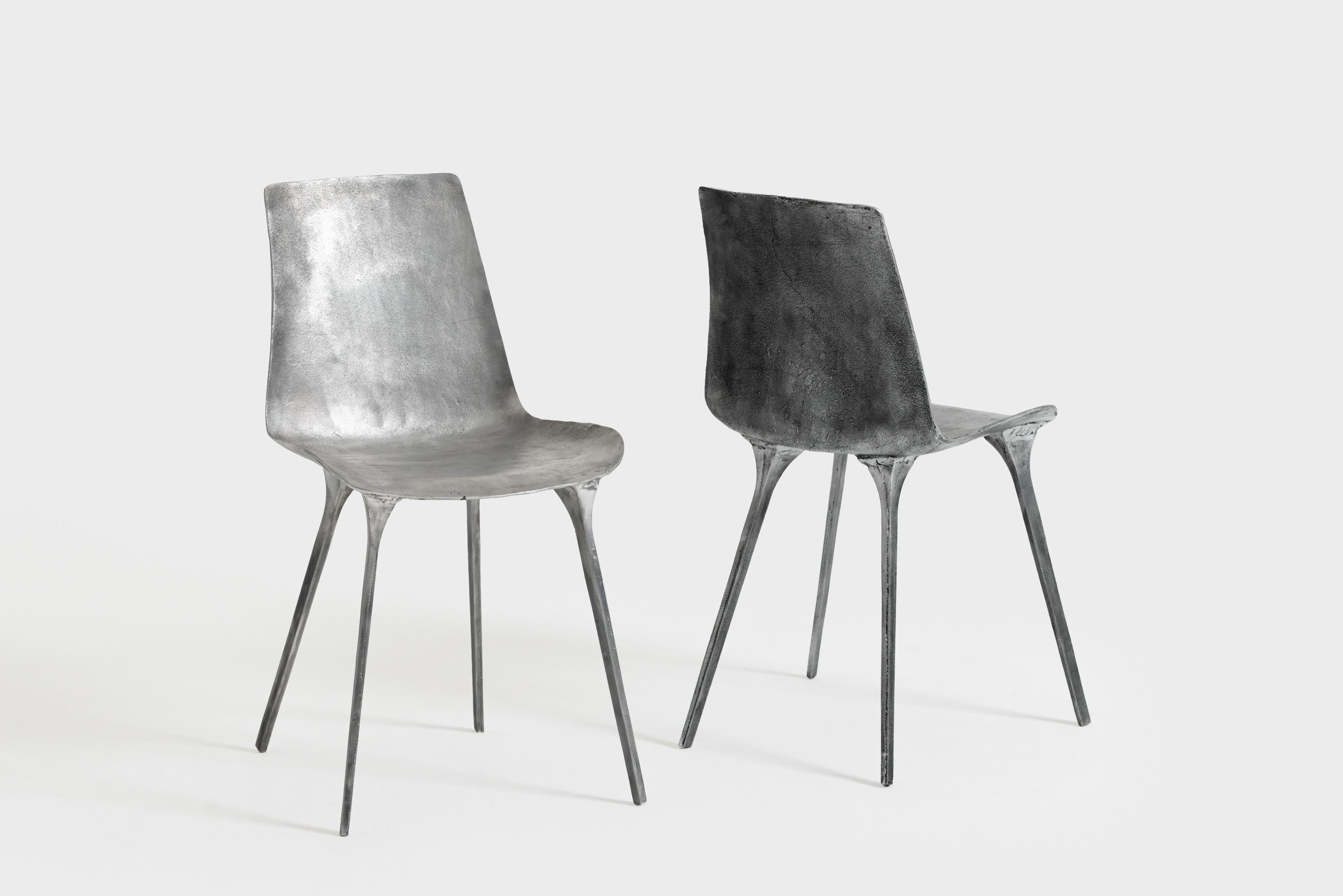 Silla Sylvie de Stefano del Vecchio en fusión de aluminio en venta 4