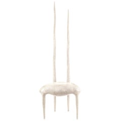 Sylvie Chair in Cream Shagreen by R & Y Augousti