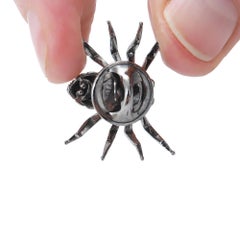 Sylvie Corbelin, Black Gold and Diamonds Spider Pin
