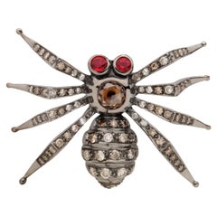 Sylvie Corbelin, Black Gold and Diamonds Spider Pin