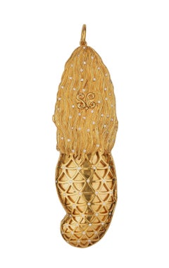 Sylvie Corbelin, Gold and Silver Mermaid Medallion