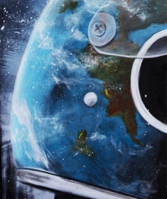 Woman carrying the world