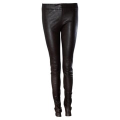 Sylvie Schimmel, dark brown leather leggings