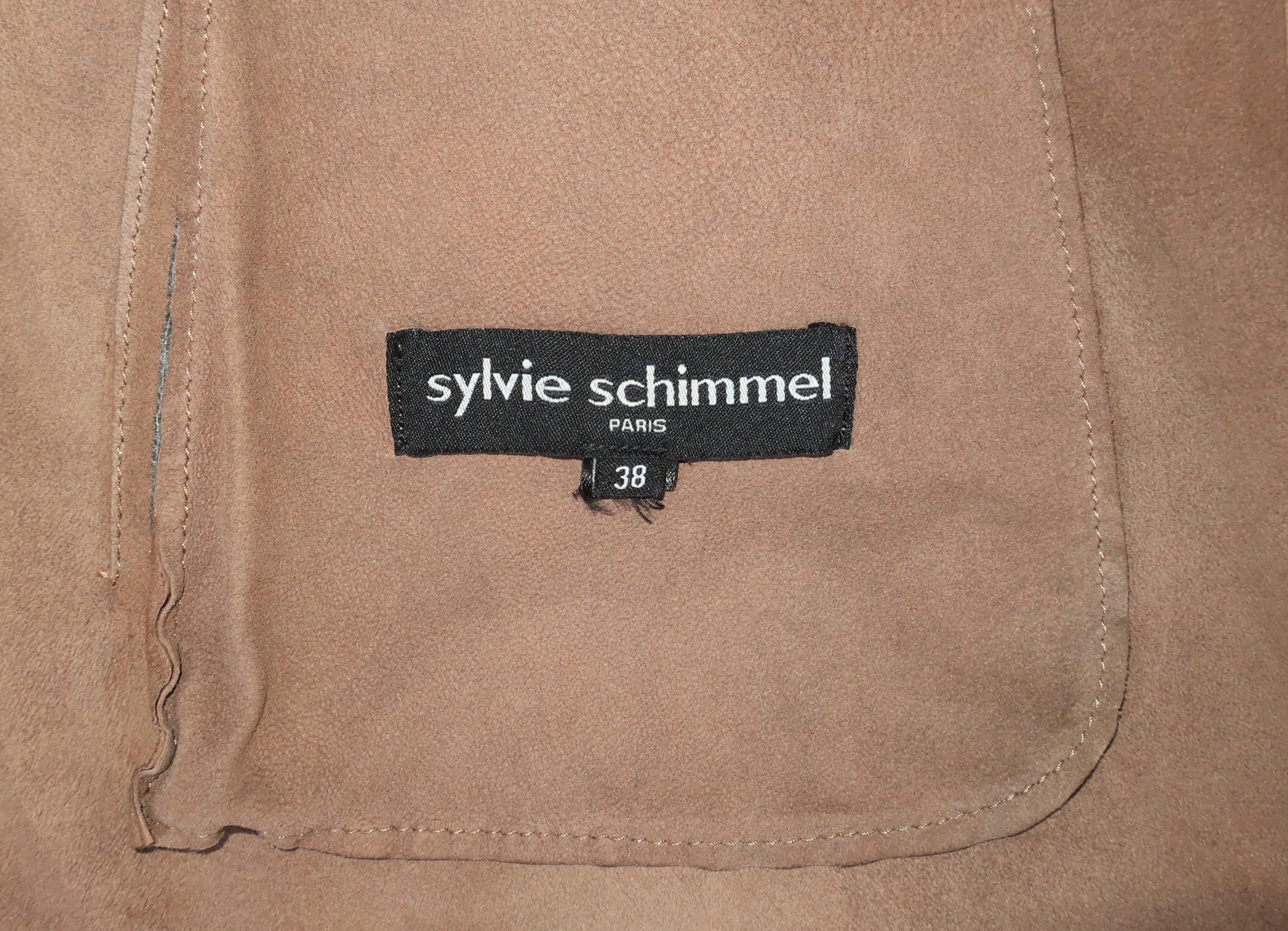 SYLVIE SCHIMMEL French Sculptural Leather Jacket 5