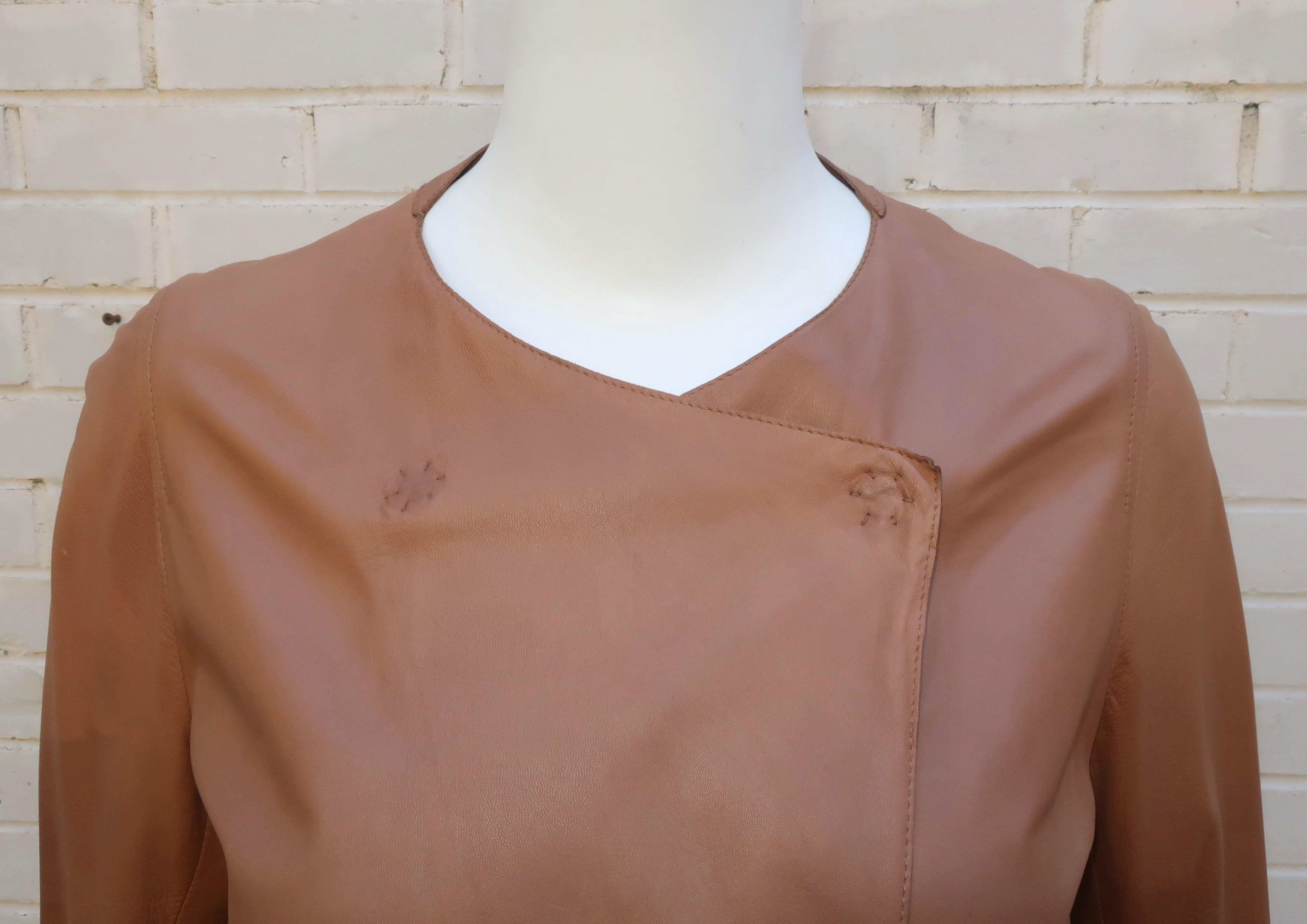 Women's SYLVIE SCHIMMEL French Sculptural Leather Jacket