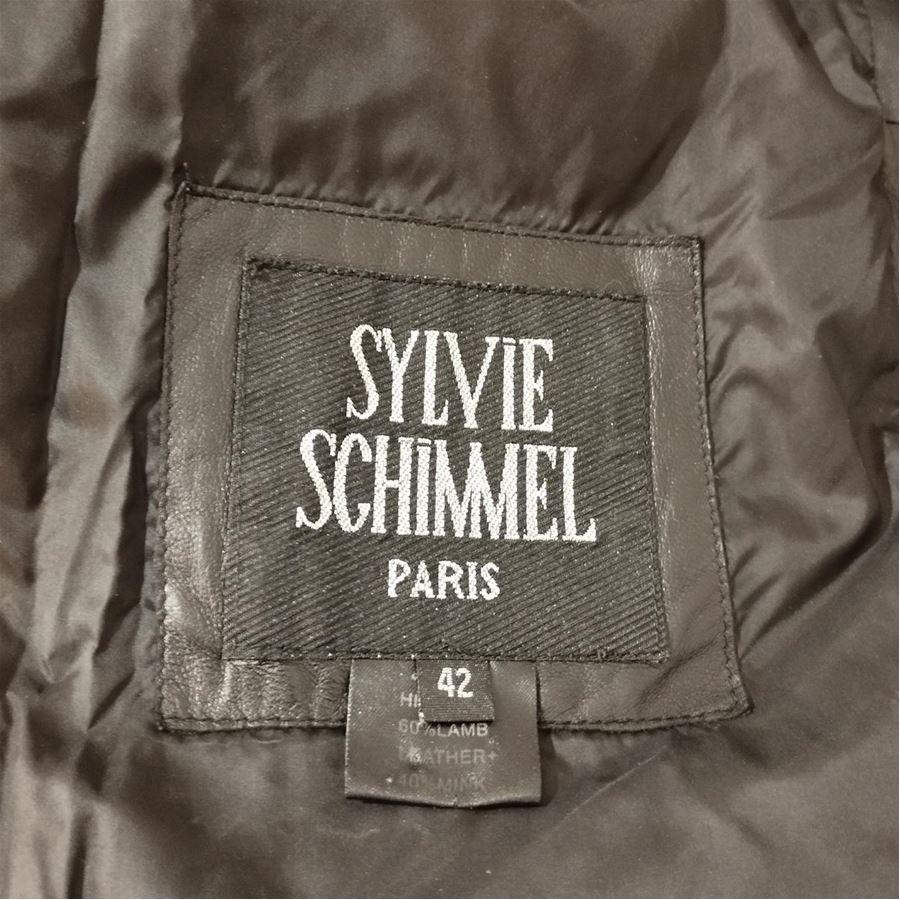 Women's Sylvie Schimmel Lamb & Mink Jacket size 42 For Sale