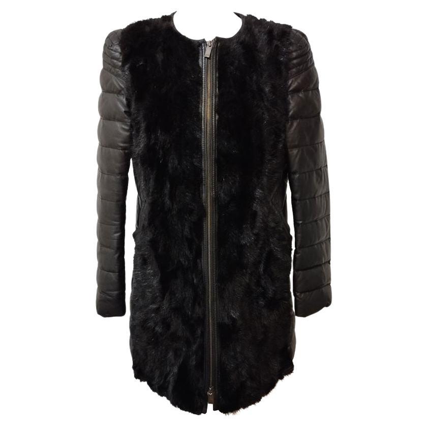 Sylvie Schimmel Lamb & Mink Jacket size 42 For Sale