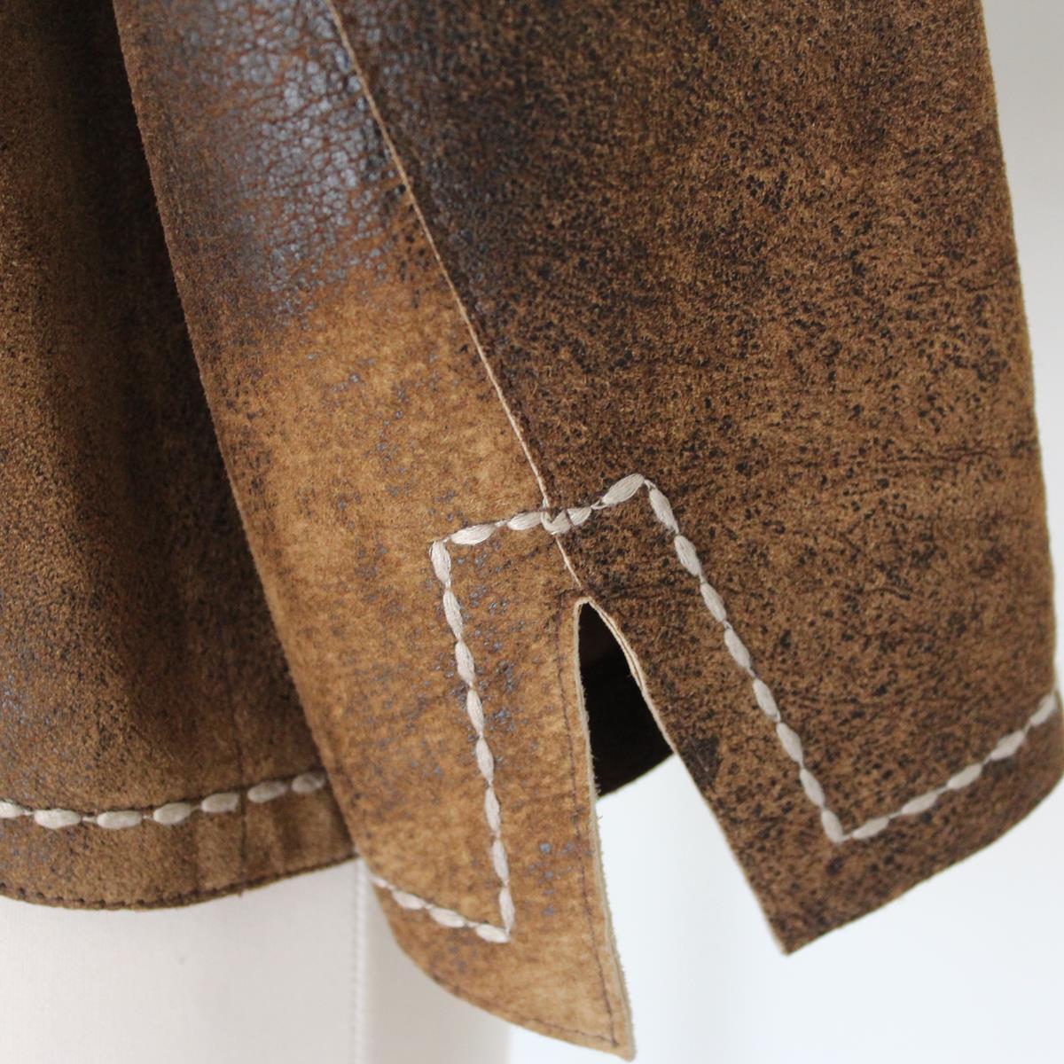 Brown Sylvie Schimmel Leather jacket IT 42 / US 8