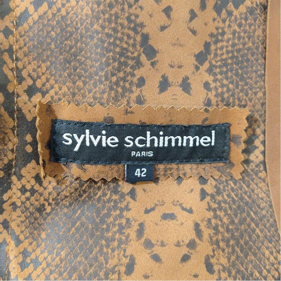 Sylvie Schimmel Suede jacket size 46 In Excellent Condition For Sale In Gazzaniga (BG), IT