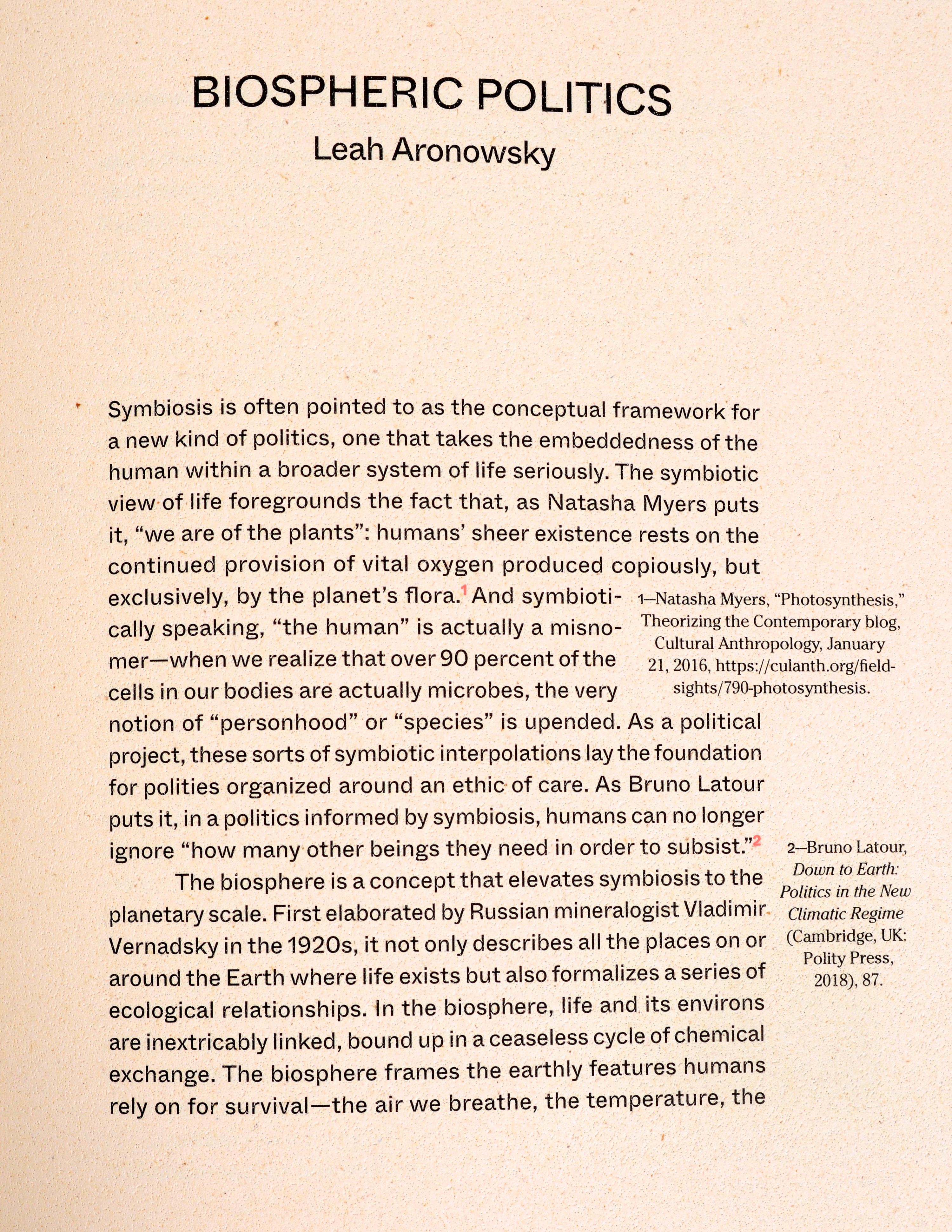 Paper Symbionts: Contemporary Artists and the Biosphere by Caroline Jones 1st For Sale