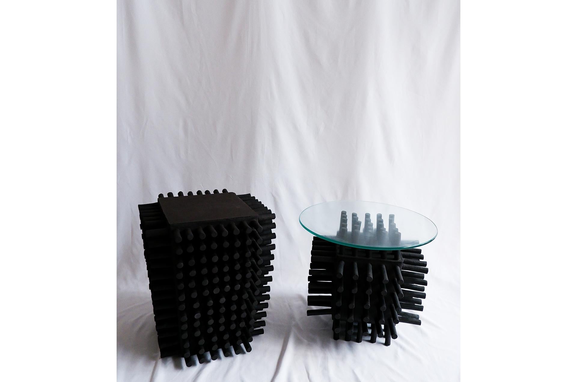 German Symbiosis Ceramic Sculptural Set of Furniture and Lighting by IAAI Studio For Sale