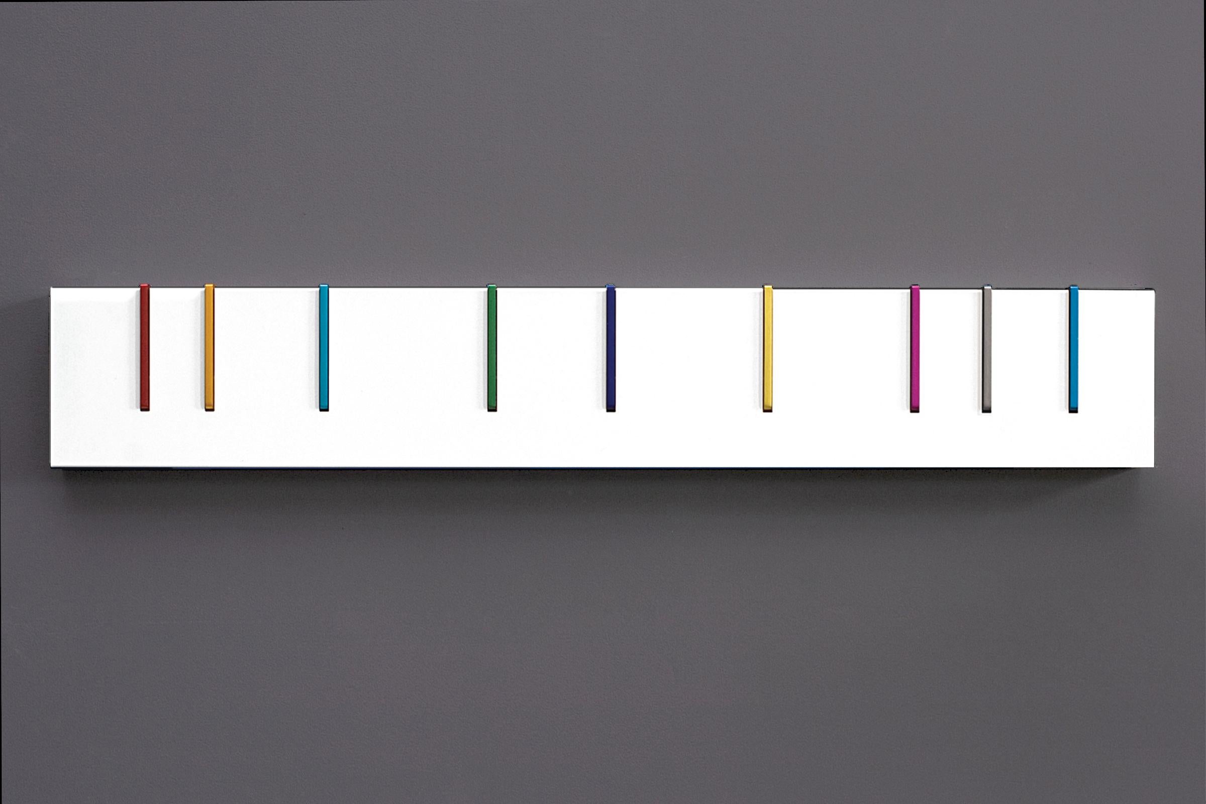 Anodized Symbol Coat Rack in Color For Sale