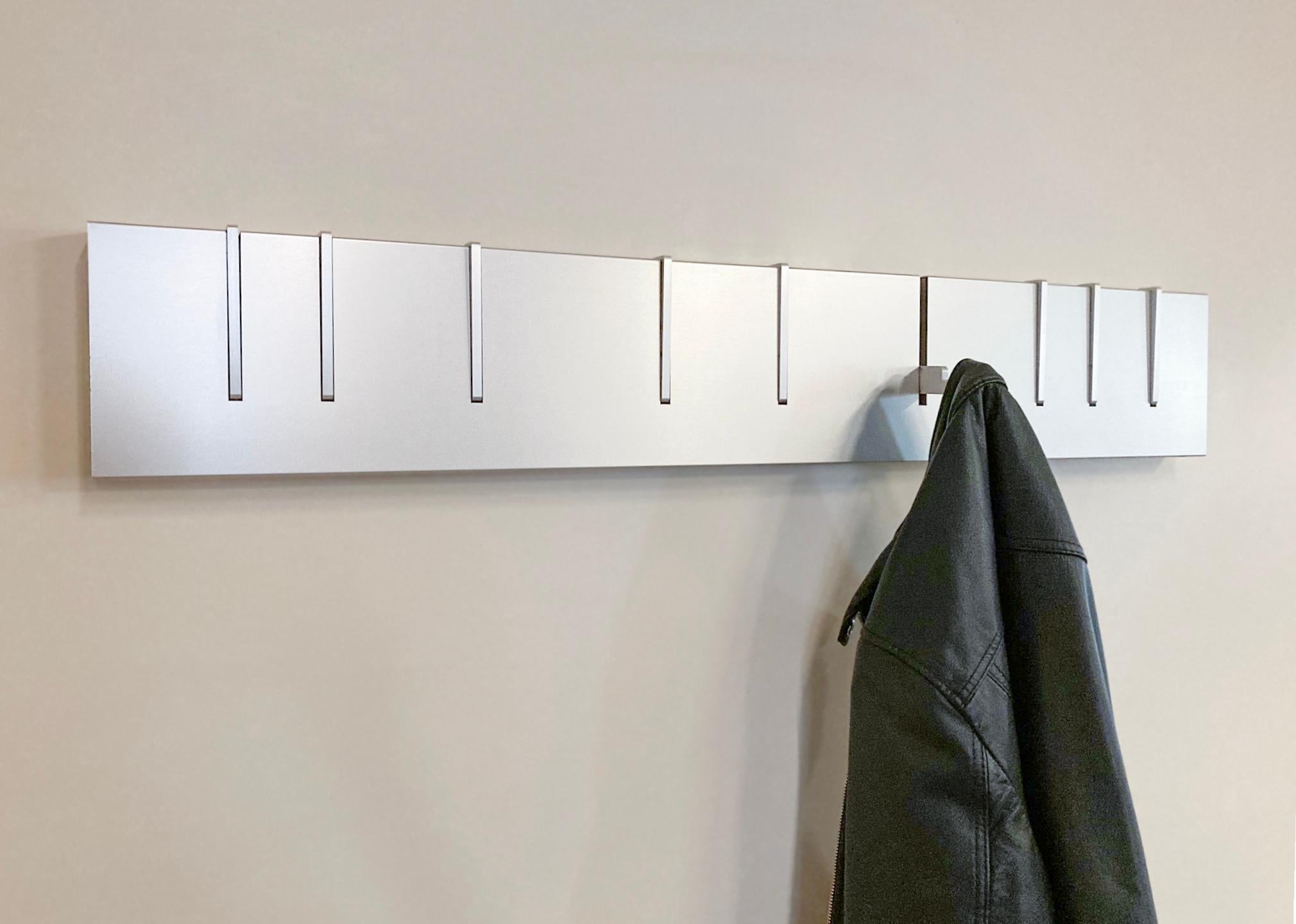 American Wall-mounted Symbol Coat Rack in Monochrome For Sale