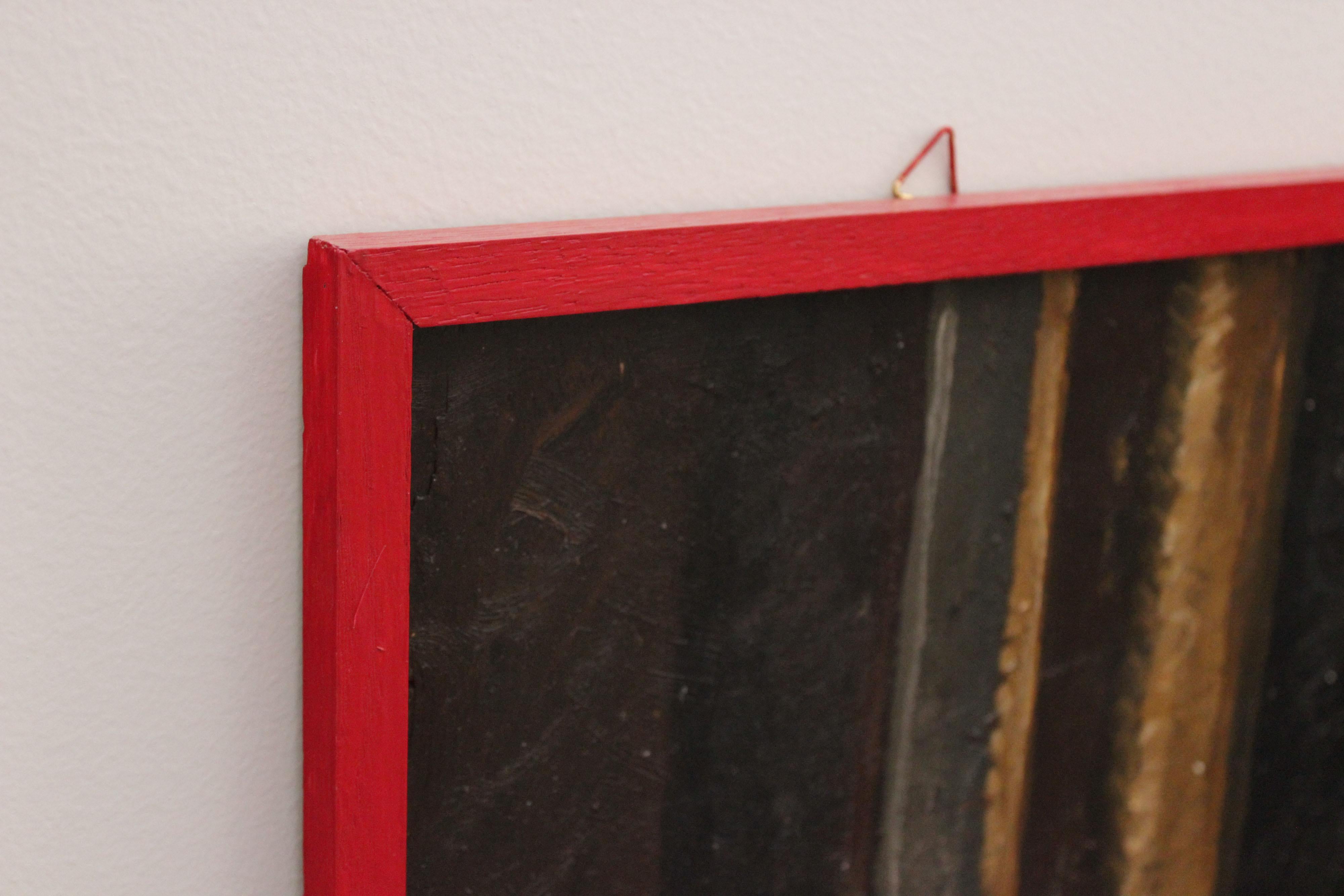 italien Inspiration symbolique et métaphysique, huile sur bois en vente