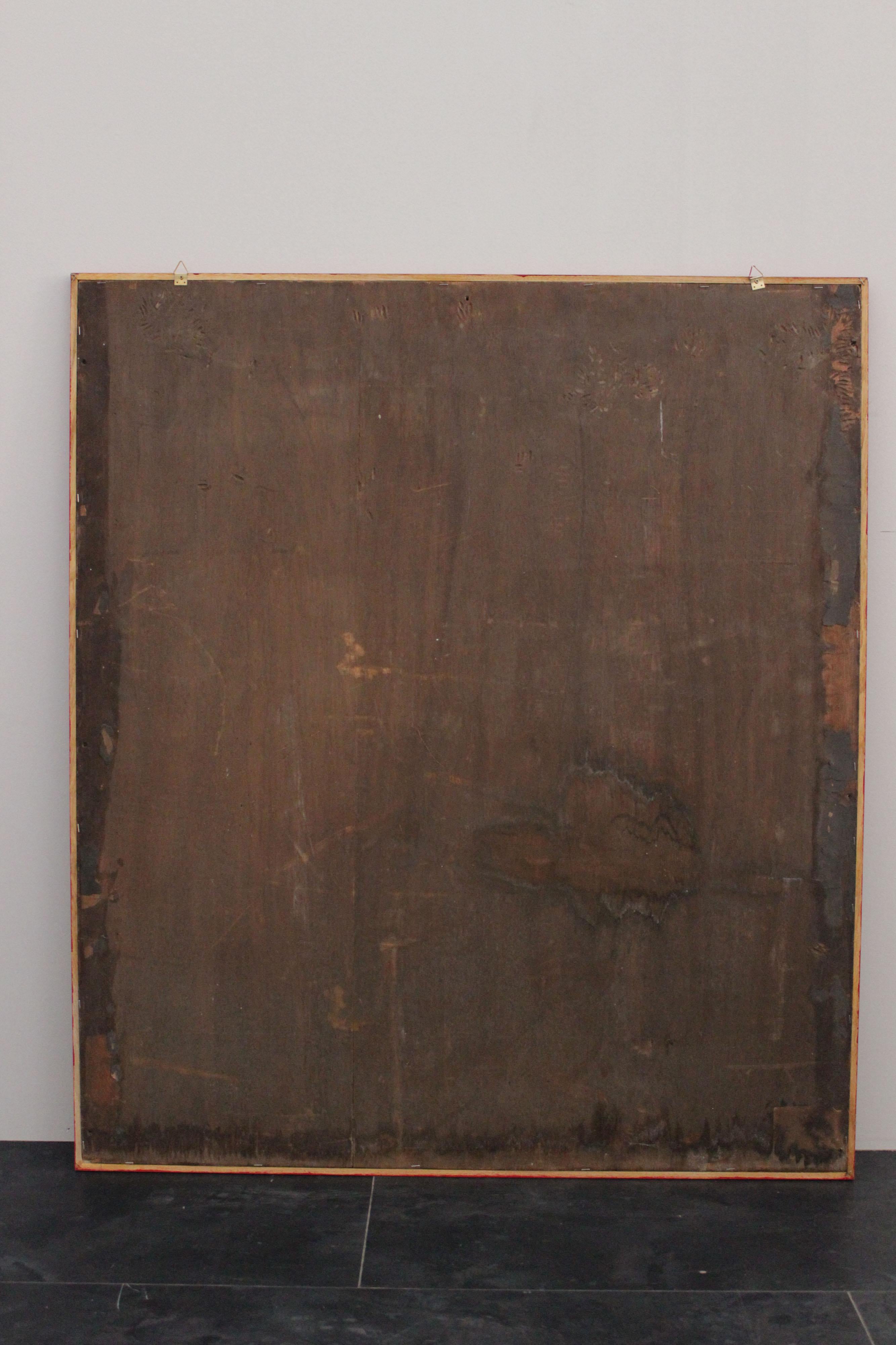 Inspiration symbolique et métaphysique, huile sur bois Bon état - En vente à Montelabbate, PU