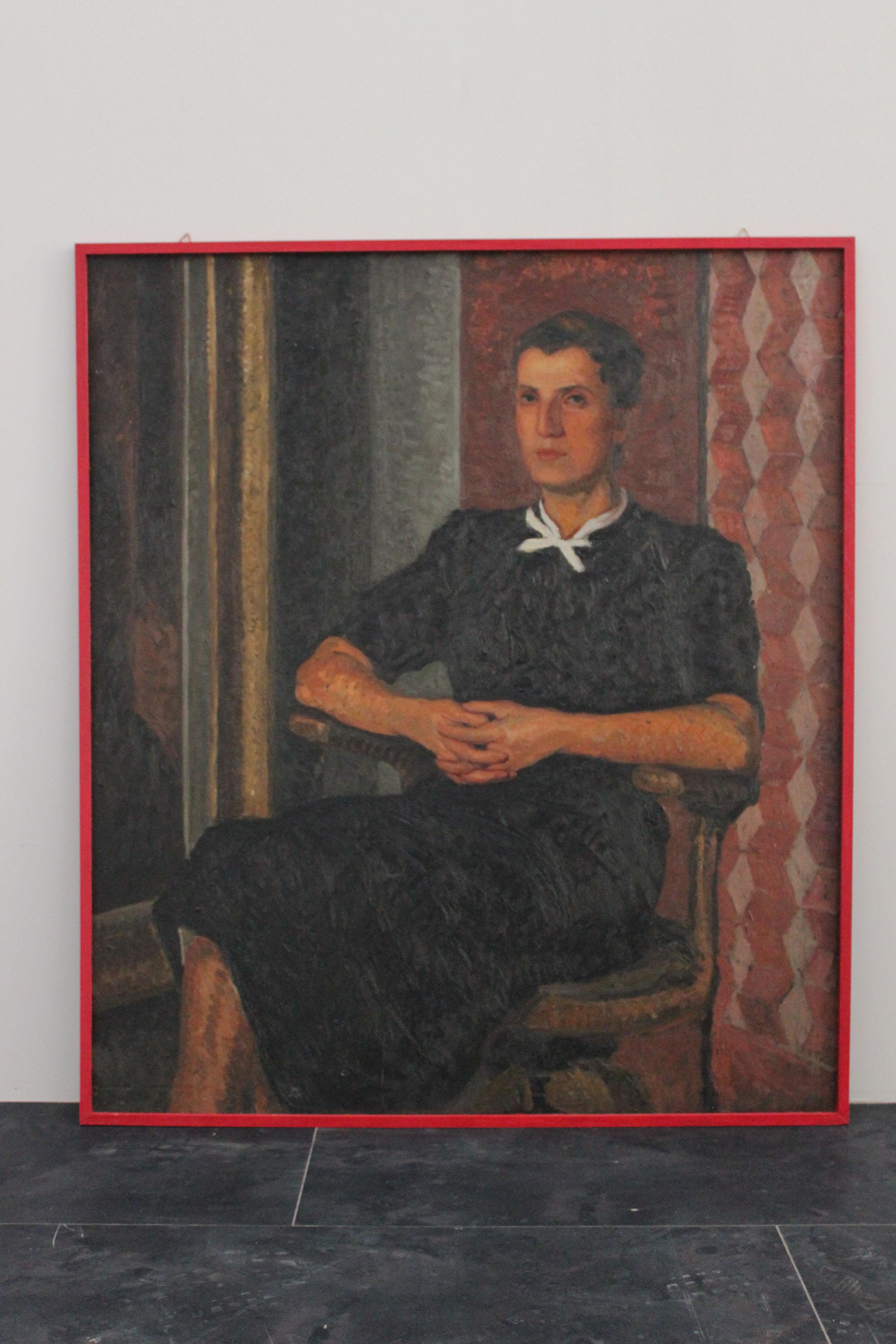 Milieu du XXe siècle Inspiration symbolique et métaphysique, huile sur bois en vente
