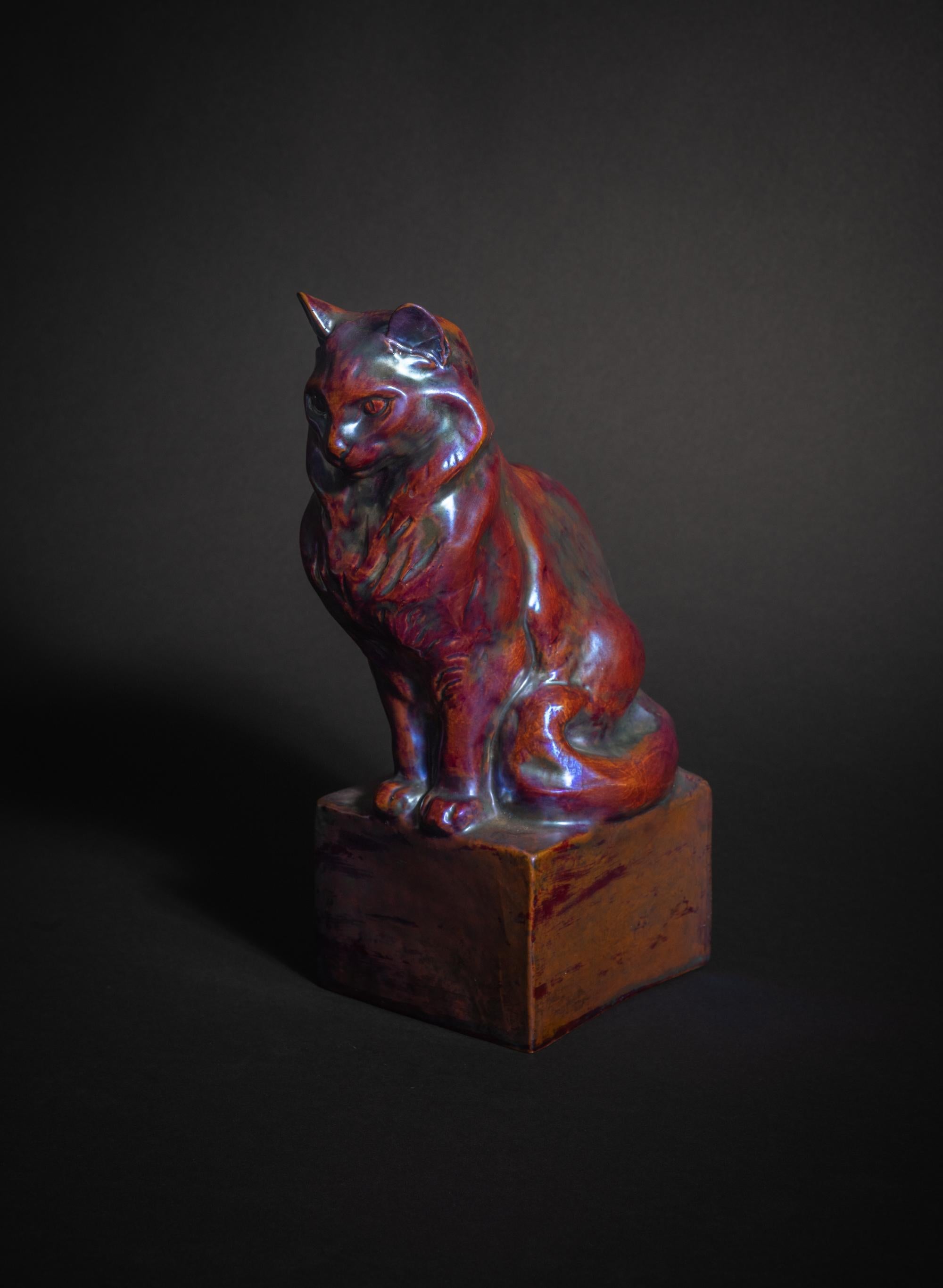 Art Nouveau Symbolist Cat For Sale
