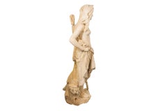 Symbolist Interpretation of Artémis, White Marble, circa 1890, Italy