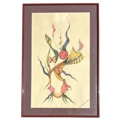 Symbolist Painting, France, 1940s