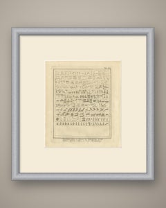 Symbols and Figures of Hieroglyphic Writing, Antique Print, 1776