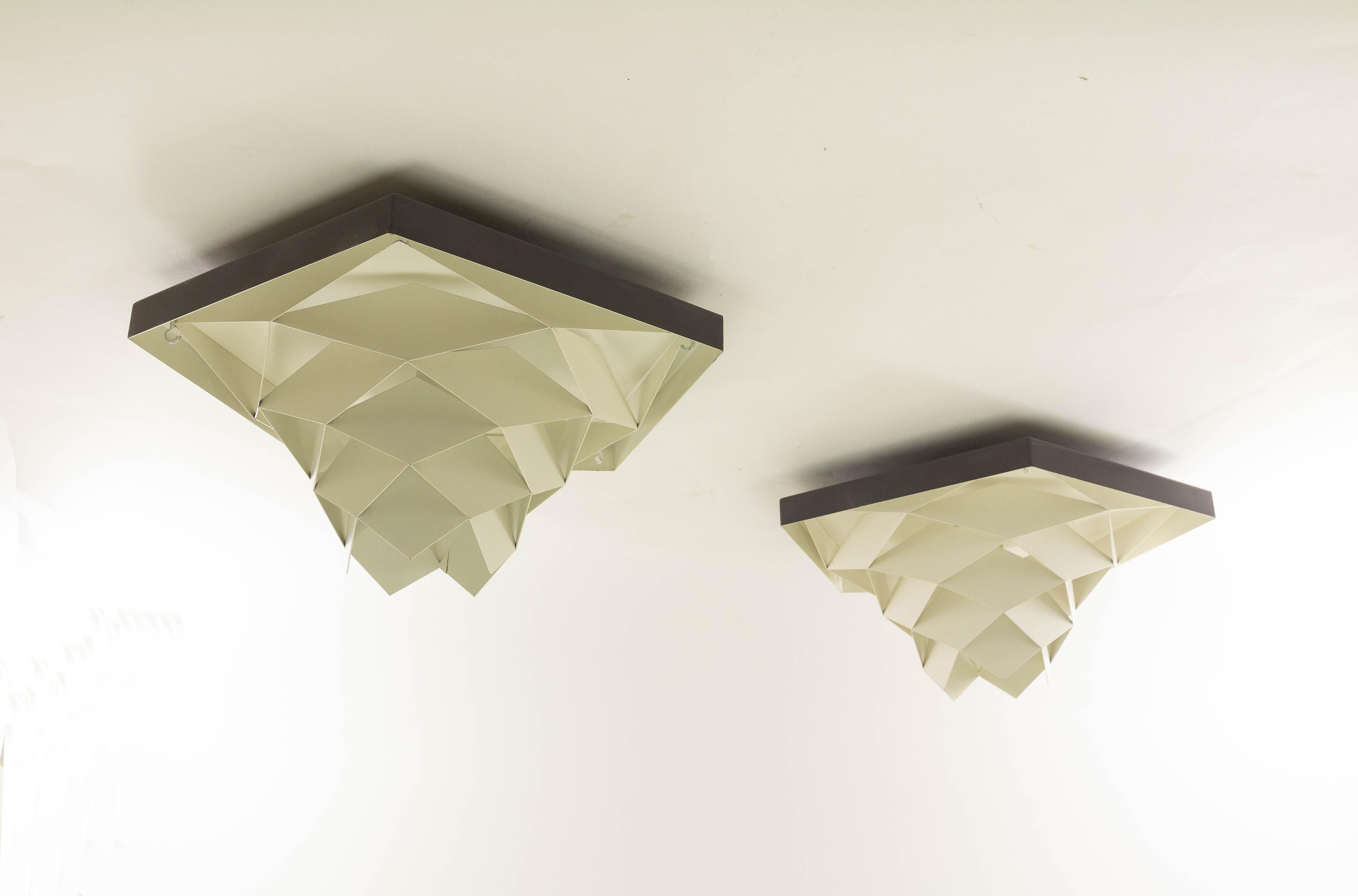 Symfoni Ceiling Lights by Preben Dahl for Hans Følsgaard Belysning, 1960s In Good Condition In Rotterdam, NL