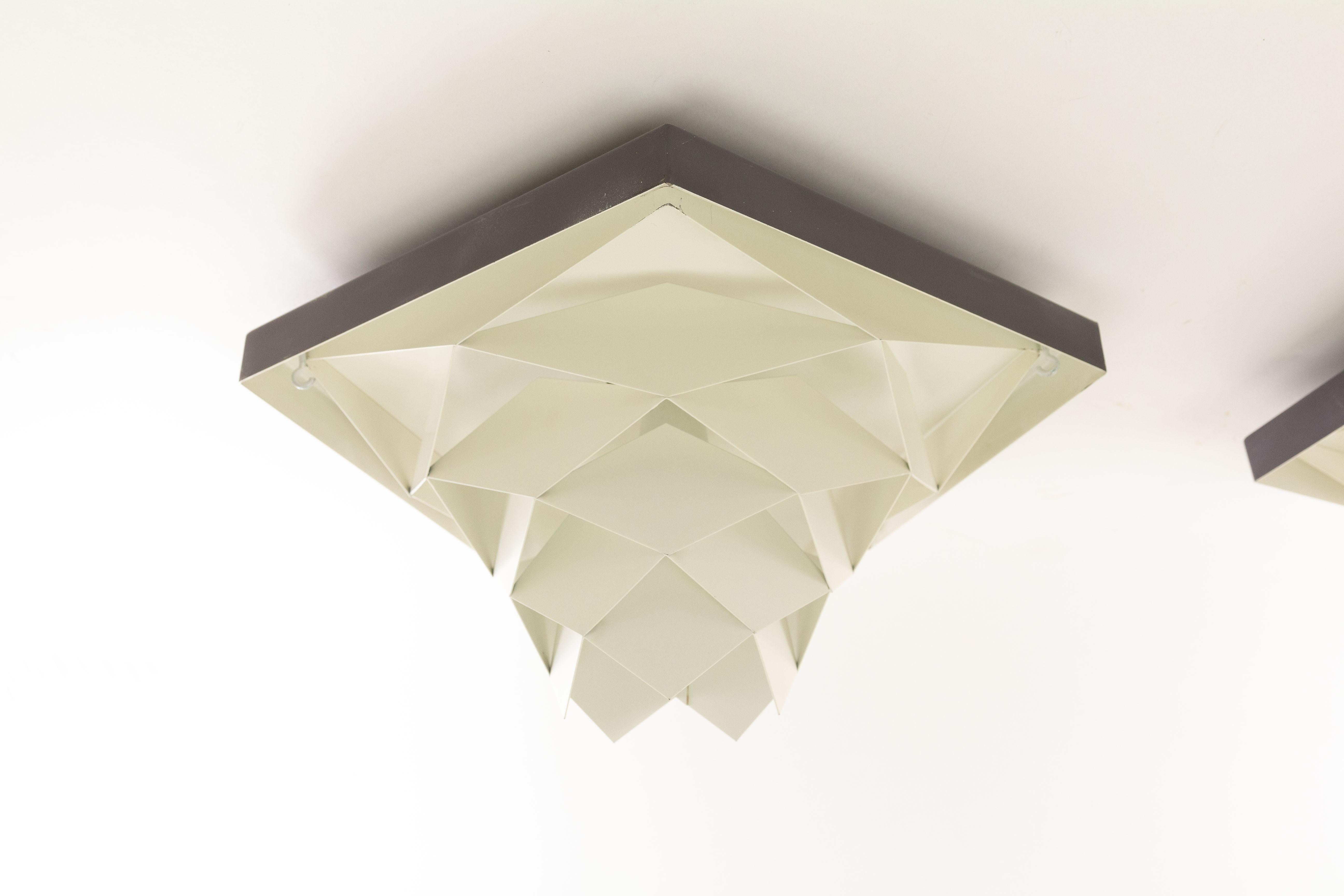 Metal Symfoni Ceiling Lights by Preben Dahl for Hans Følsgaard Belysning, 1960s