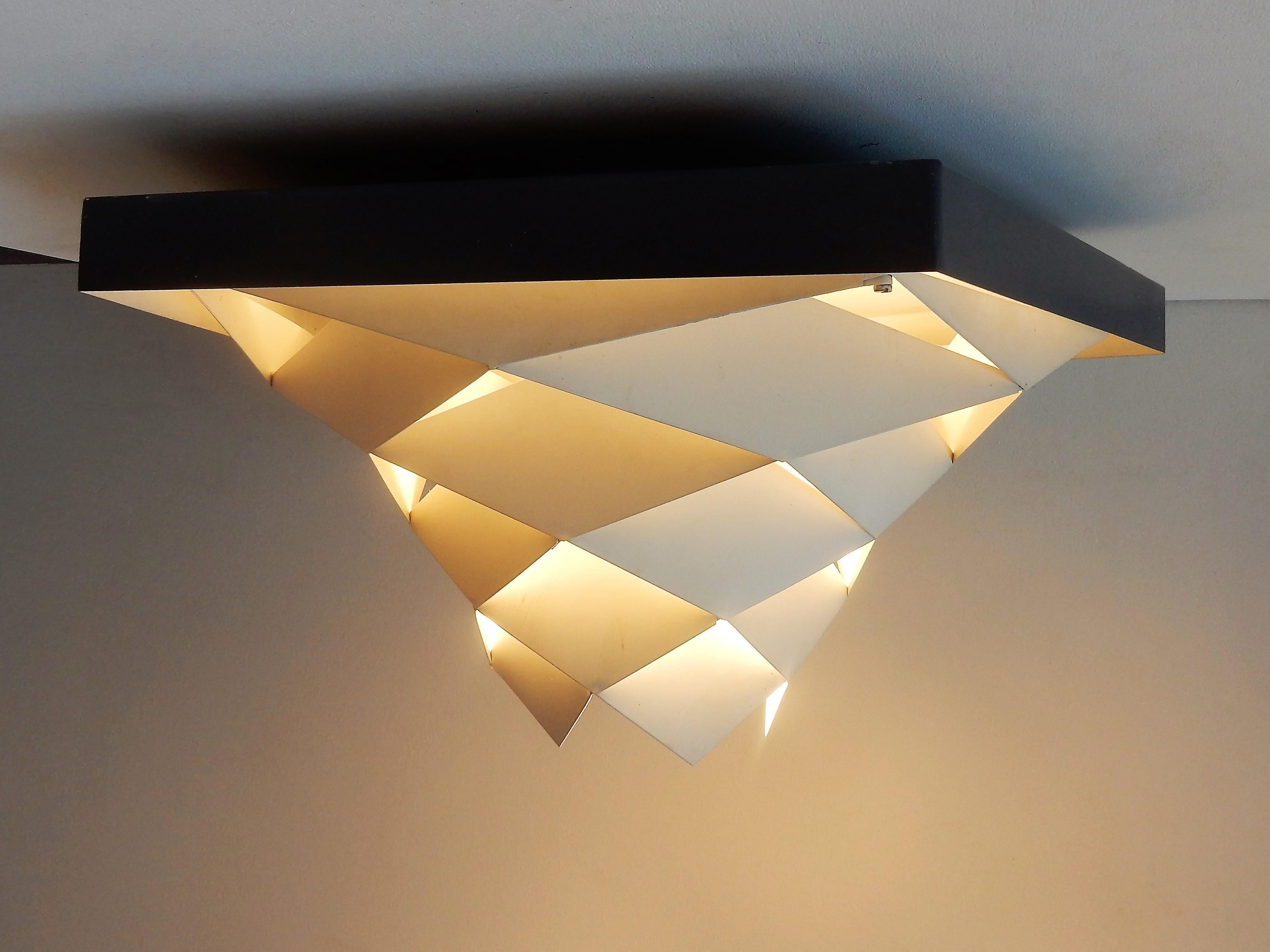 Mid-Century Modern Symfoni Flushmount by Preben Dal for Hans Følsgaard, Denmark, 1960s For Sale