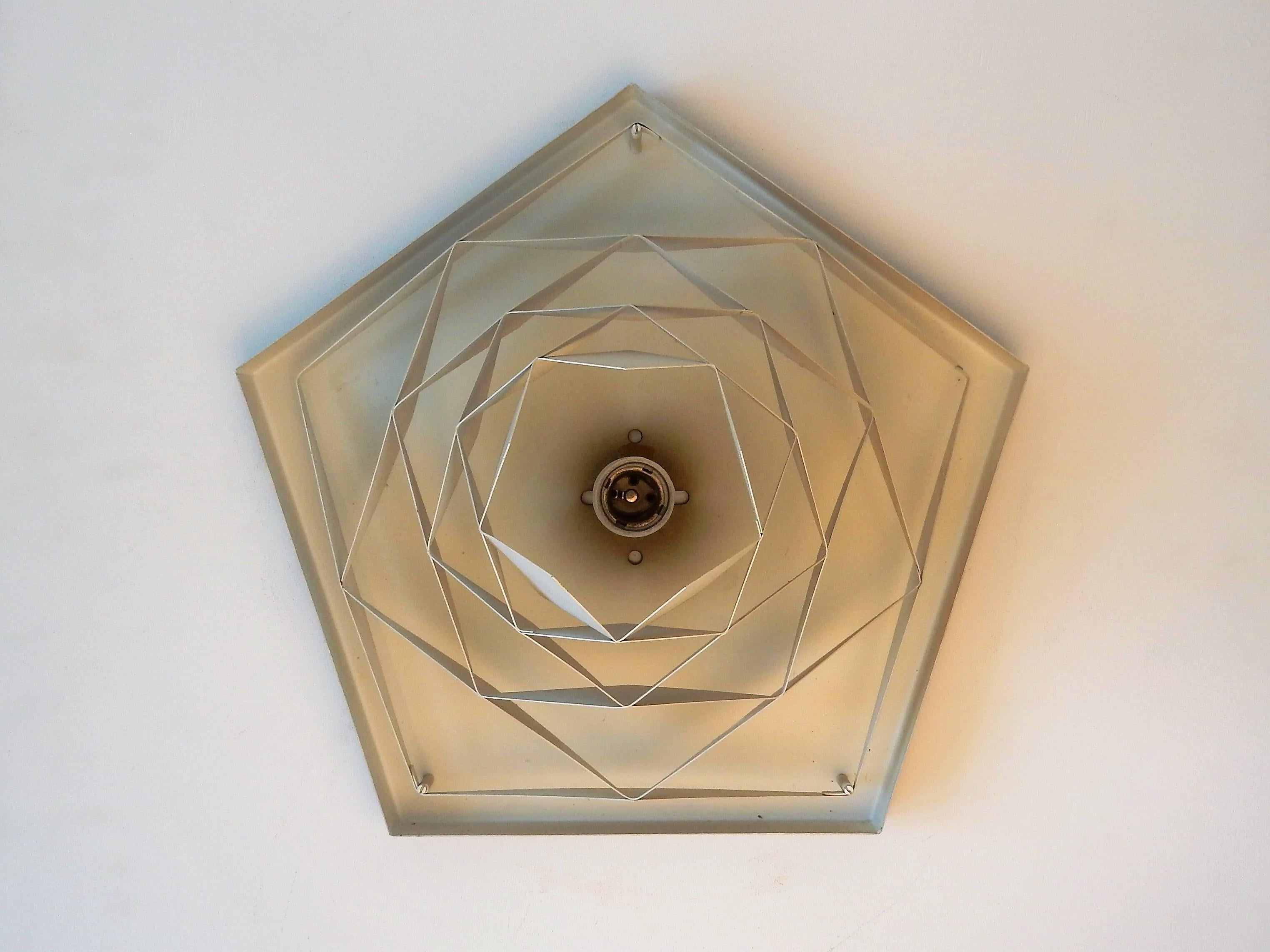 Danish Symfoni Flushmount by Preben Dal for Hans Følsgaard, Denmark, 1960s For Sale