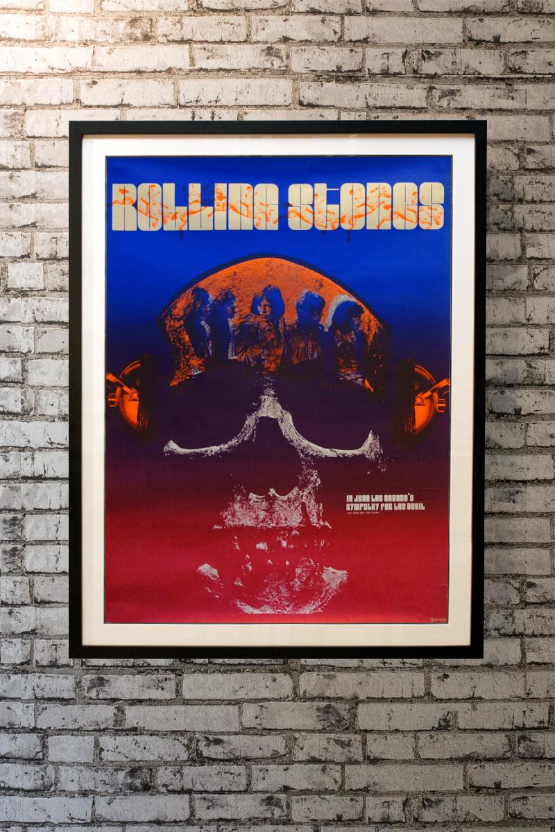Scenes from the Rolling Stones' recording studio sessions are interspersed with footage of the Vietnam War.

Linen-backing:
£150

Framing options:
Glass and single mount £250
Glass and double mount £275
Anti UV glass and single mount