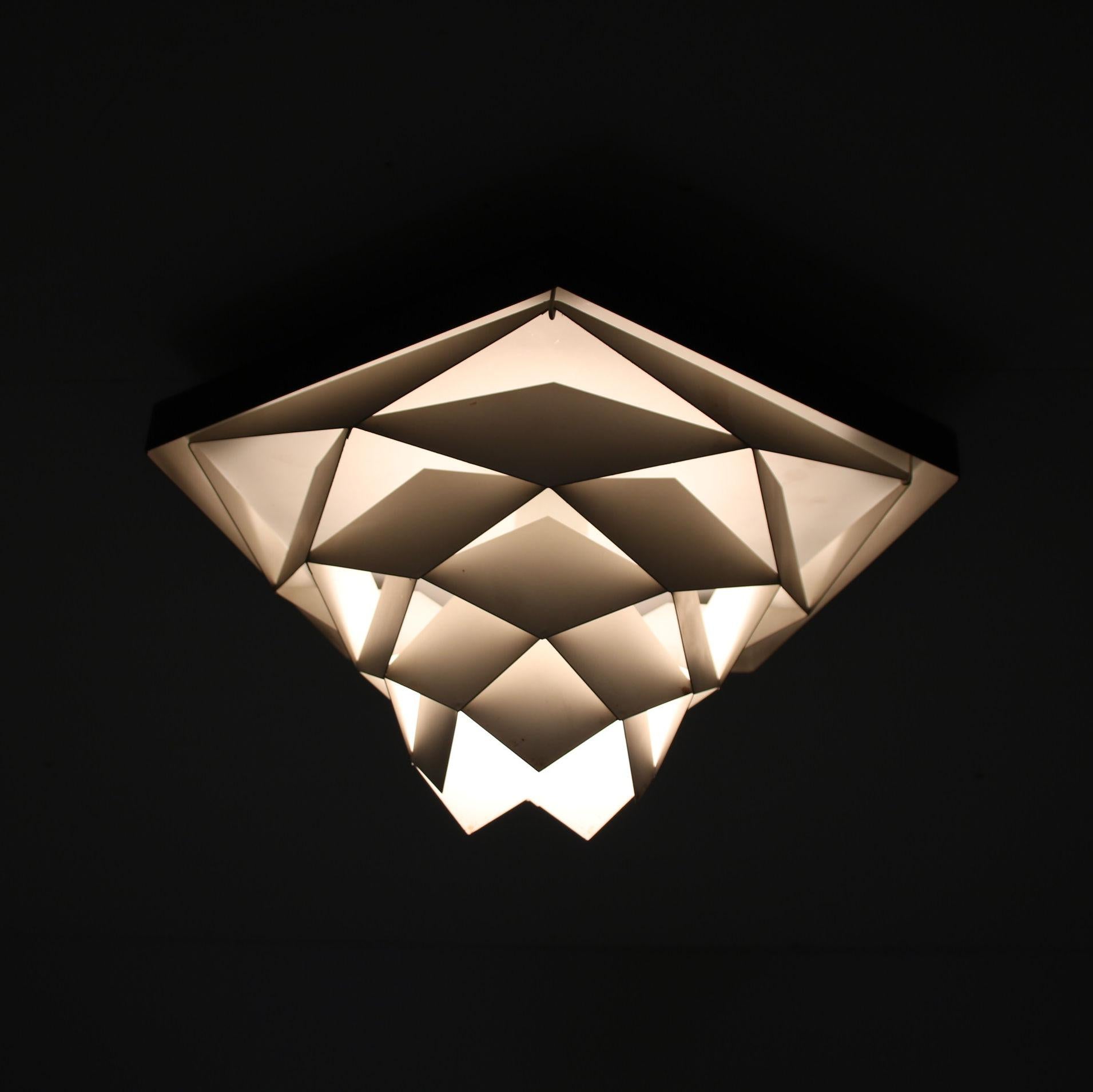 “Sympfoni” Ceiling Lamp by Preben Dahl for Hans Folsgaard, Denmark 1960 For Sale 2