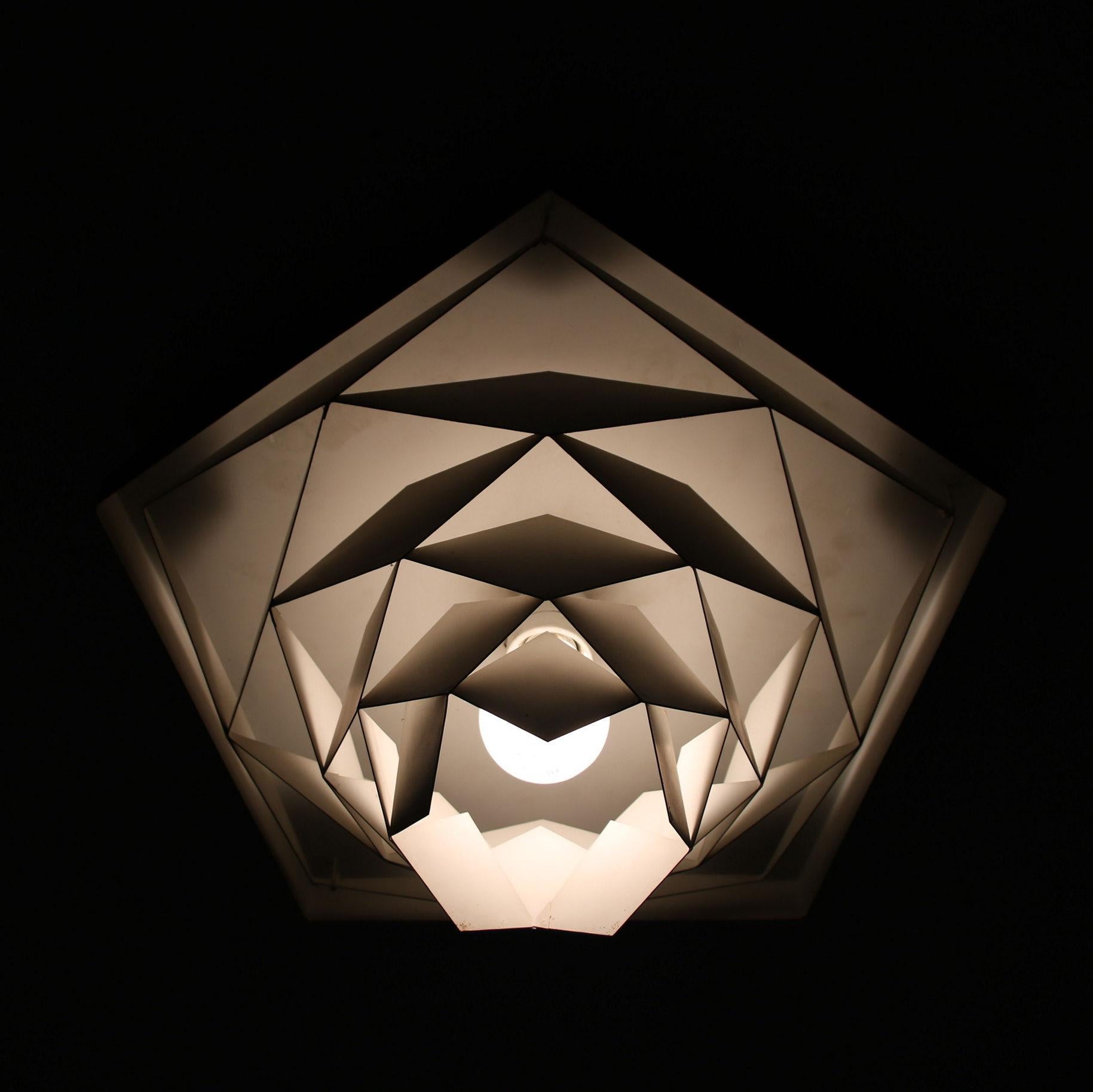 “Sympfoni” Ceiling Lamp by Preben Dahl for Hans Folsgaard, Denmark 1960 For Sale 3