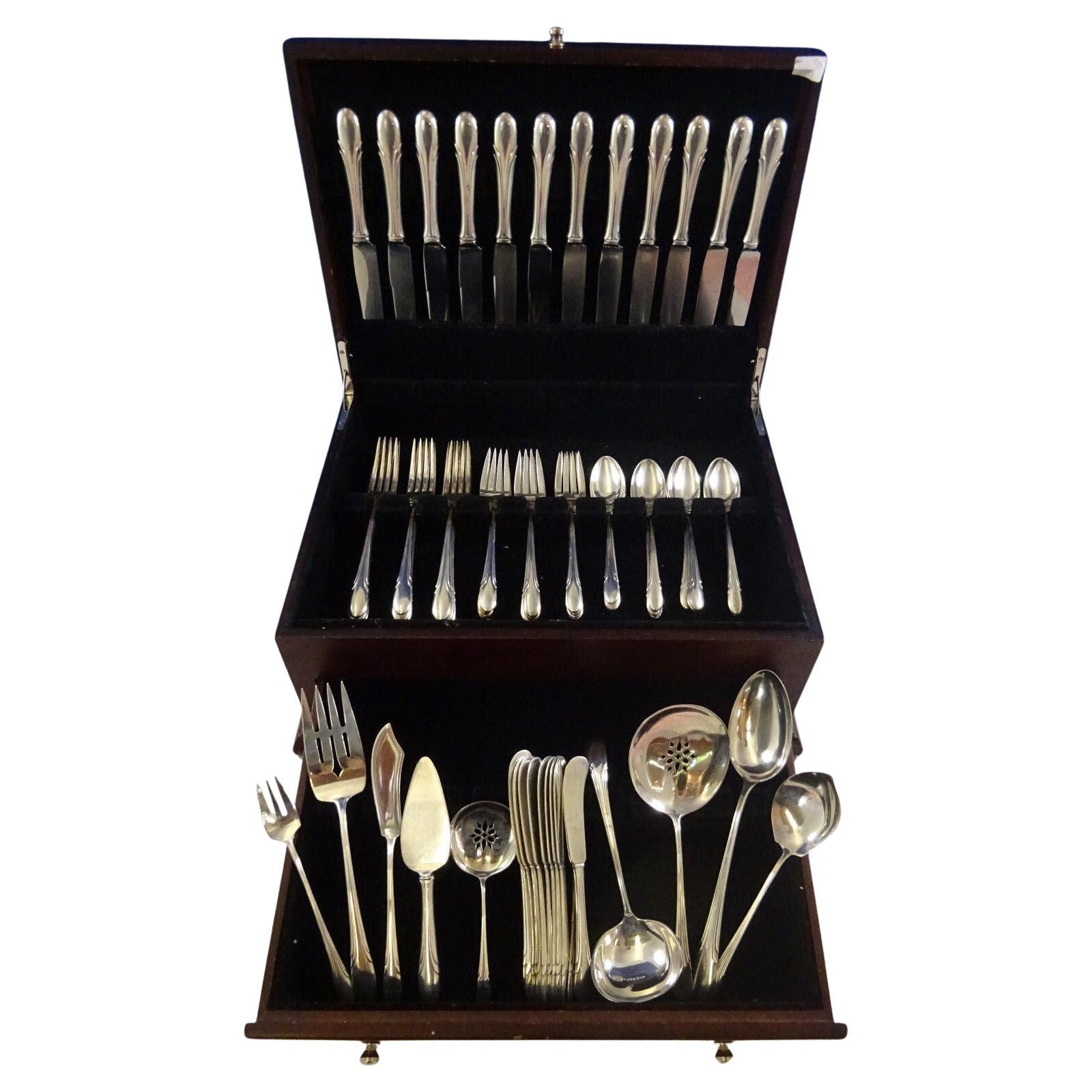 Symphony by Towle Servizio di posate in argento sterling per 12 persone 69 pezzi
