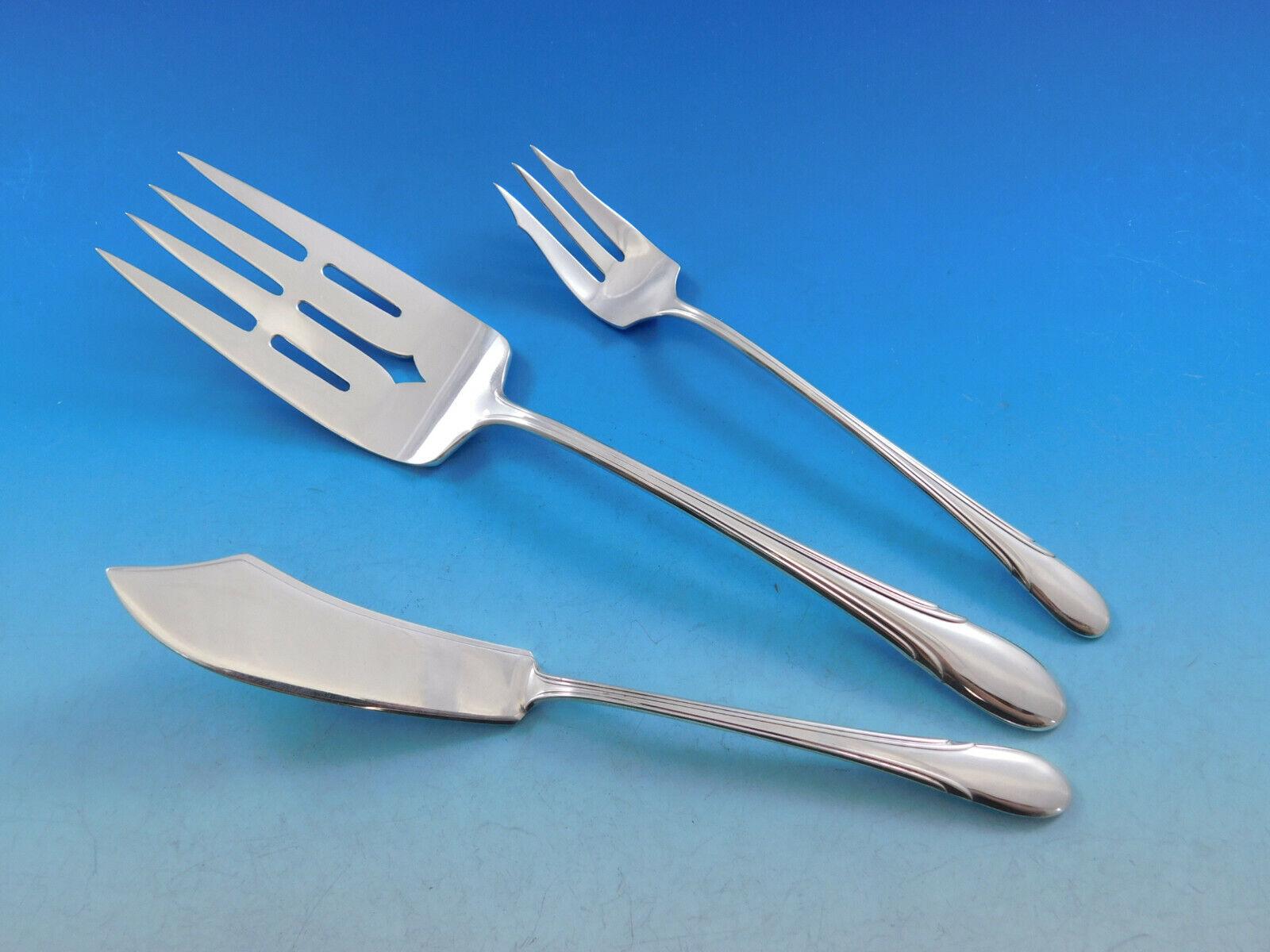 Ensemble de couverts en argent sterling pour 8 personnes 85 pièces, taille dîner Symphony par Towle en vente 3