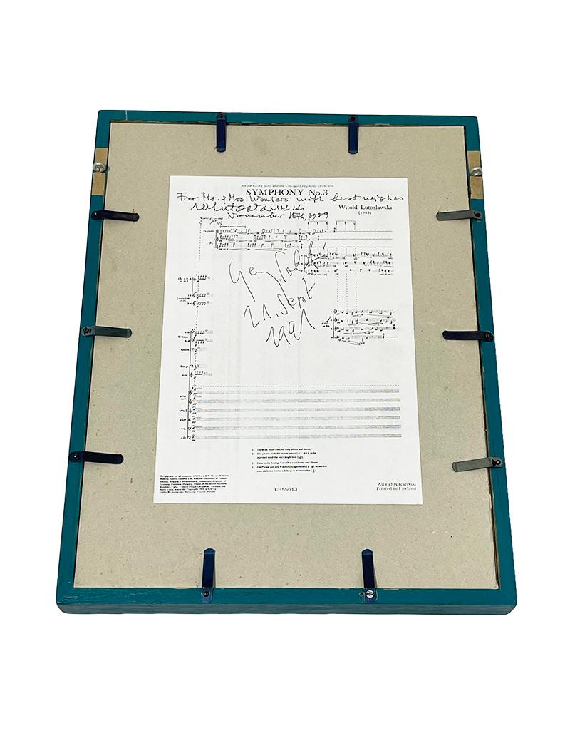 Sinfonia n. 3 Libro musicale firmato da Witold Lutoslawski e Sir Georg Solti, 1989 in vendita 2