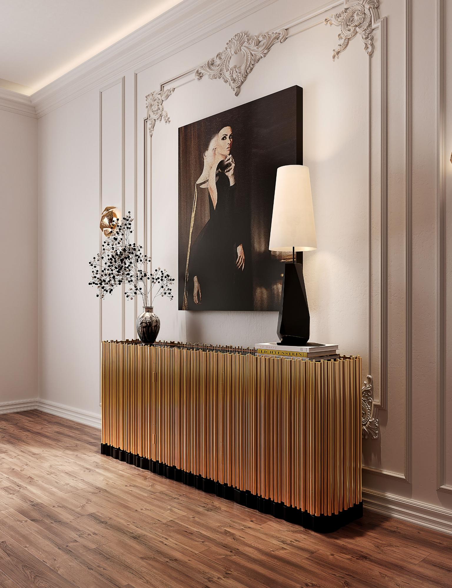 Symphony Sideboard – handgefertigtes, vergoldetes Messing – Boca do Lobo im Angebot 8
