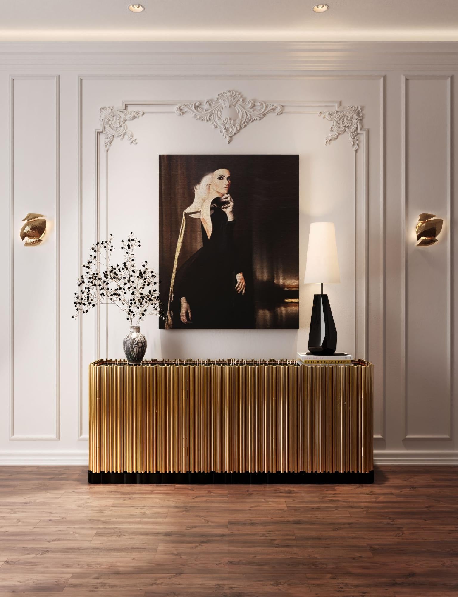 Symphony Sideboard – handgefertigtes, vergoldetes Messing – Boca do Lobo im Angebot 9