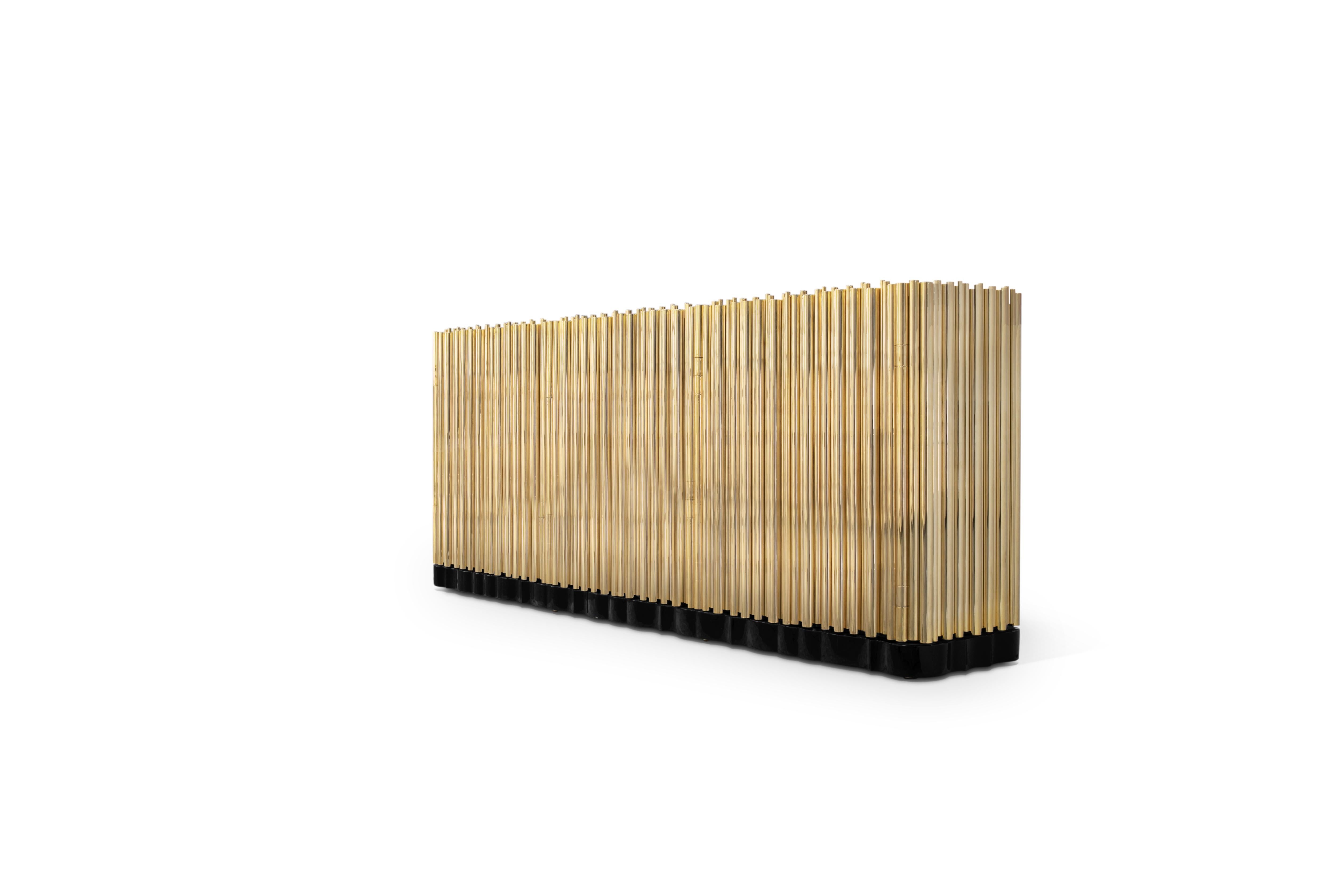 Symphony Sideboard – handgefertigtes, vergoldetes Messing – Boca do Lobo im Angebot 3